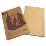 دفتر طراحی ارمان کاغذ نخودی تیره سایز a5