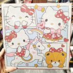 نقاشی الماسی بزرگ بوم دار ابعاد 30×30