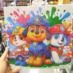 نقاشی الماسی بزرگ بوم دار ابعاد 30×30