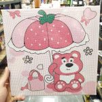 نقاشی الماسی بزرگ بوم دار ابعاد 30×30