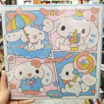 نقاشی الماسی بزرگ بوم دار ابعاد 30×30