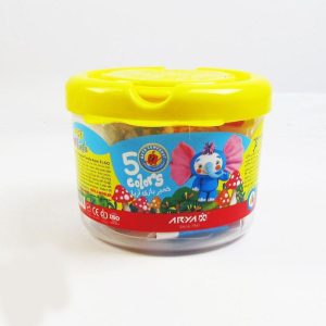 خمیر بازی 5 رنگ سطلی اریا