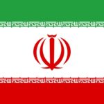 پرچم ایران دسته دار پارچه ای بزرگ 20×30 سانت