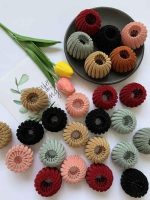 گیره مو اکاردیونی مخملی (کلیپس )