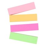 یادداشت استیک نوت چسبی (هر تیکه 19×76 میل 100 برگ) چهار تیکه سایز 76×76 میل 400 برگ